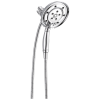 DELTA Universal Showering Components H2OKINETIC In2ition 4-Setting Two-in-One Shower — Chrome
