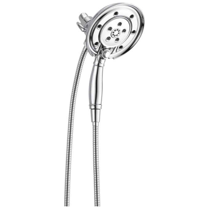 DELTA Universal Showering Components H2OKINETIC In2ition 4-Setting Two-in-One Shower — Chrome