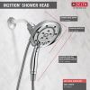 DELTA Universal Showering Components H2OKINETIC In2ition 4-Setting Two-in-One Shower — Chrome