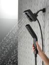 DELTA Universal Showering Components H2OKINETIC In2ition 4-Setting Two-in-One Shower — Matte Black