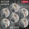 DELTA Universal Showering Components H2Okinetic In2ition 4-Setting Two-In-One Shower — Lumicoat® Champagne Bronze