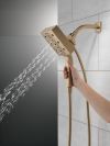 DELTA Universal Showering Components H2Okinetic In2ition 4-Setting Two-In-One Shower — Lumicoat® Champagne Bronze