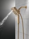 DELTA Universal Showering Components H2OKINETIC In2ition 4-Setting Two-in-One Shower (Recertified) — Lumicoat® Champagne Bronze
