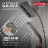 DELTA Universal Showering Components H2Okinetic In2ition 4-Setting Two-in-One Shower — Lumicoat® Black Stainless