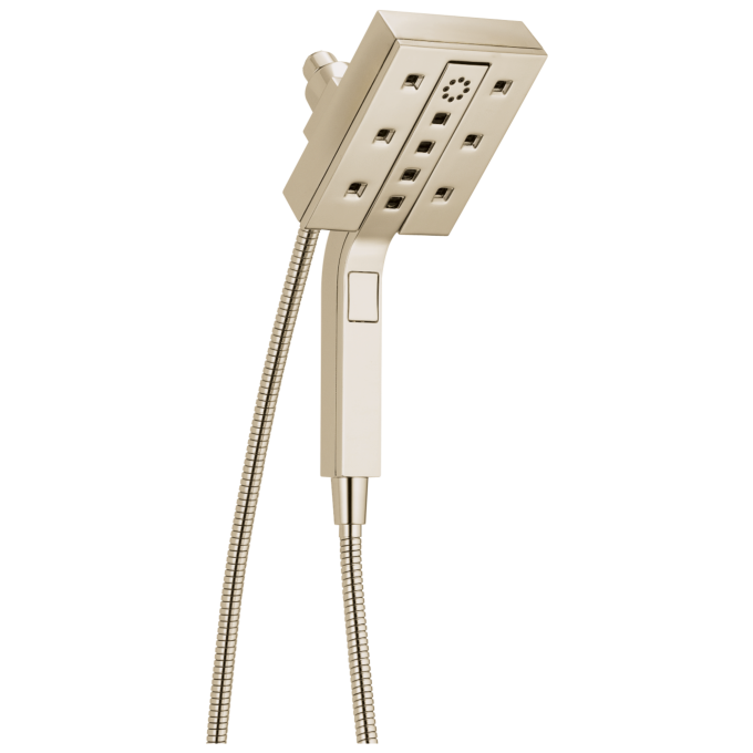 DELTA Universal Showering Components H2OKINETIC In2ition 4-Setting Two-in-One Shower — Lumicoat® Polished Nickel