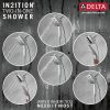 DELTA Universal Showering Components H2OKINETIC In2ition 4-Setting Two-in-One Shower — Lumicoat® Chrome