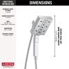 DELTA Universal Showering Components H2OKINETIC In2ition 4-Setting Two-in-One Shower — Lumicoat® Chrome