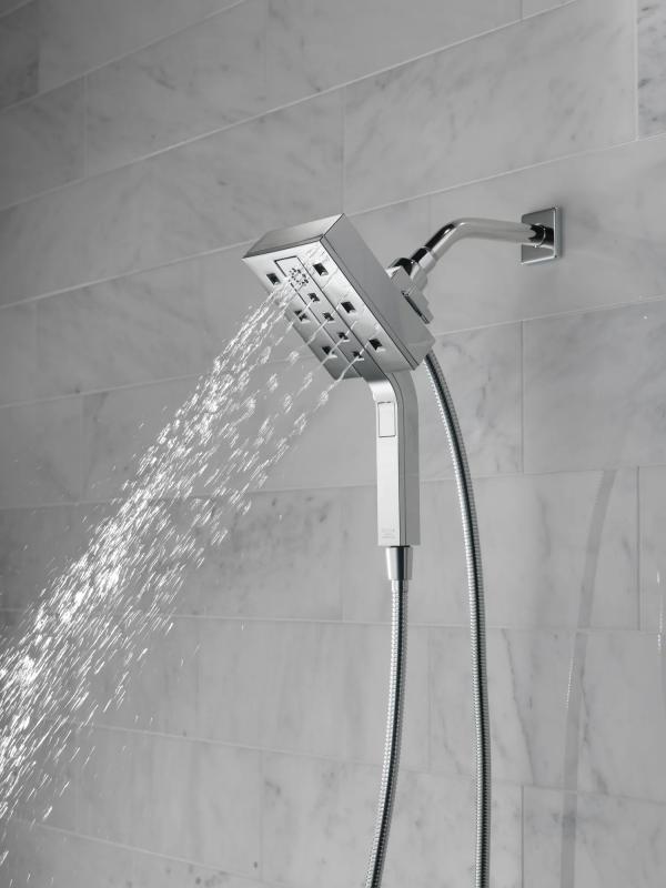 DELTA Universal Showering Components H2OKINETIC In2ition 4-Setting Two-in-One Shower — Lumicoat® Chrome