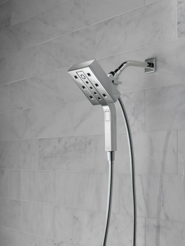 DELTA Universal Showering Components H2OKINETIC In2ition 4-Setting Two-in-One Shower — Lumicoat® Chrome