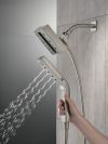 DELTA Universal Showering Components H2OKINETIC In2ition 4-Setting Two-in-One Shower — Lumicoat® Stainless