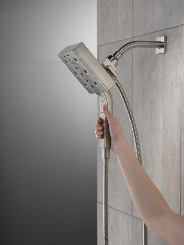 DELTA Universal Showering Components H2OKINETIC In2ition 4-Setting Two-in-One Shower — Lumicoat® Stainless