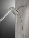 DELTA Universal Showering Components H2OKINETIC In2ition 4-Setting Two-in-One Shower — Lumicoat® Stainless