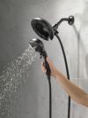 DELTA Universal Showering Components H2OKINETIC In2ition 5-Setting Two-in-One Shower — Matte Black