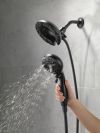 DELTA Universal Showering Components H2OKINETIC In2ition 5-Setting Two-in-One Shower — Matte Black