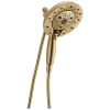 DELTA Universal Showering Components H2Okinetic In2ition 5-Setting Two-In-One Shower — Lumicoat® Champagne Bronze