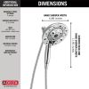 DELTA Universal Showering Components H2OKINETIC In2ition 5-Setting Two-in-One Shower — Chrome