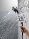 DELTA Universal Showering Components H2OKINETIC In2ition 5-Setting Two-in-One Shower — Chrome