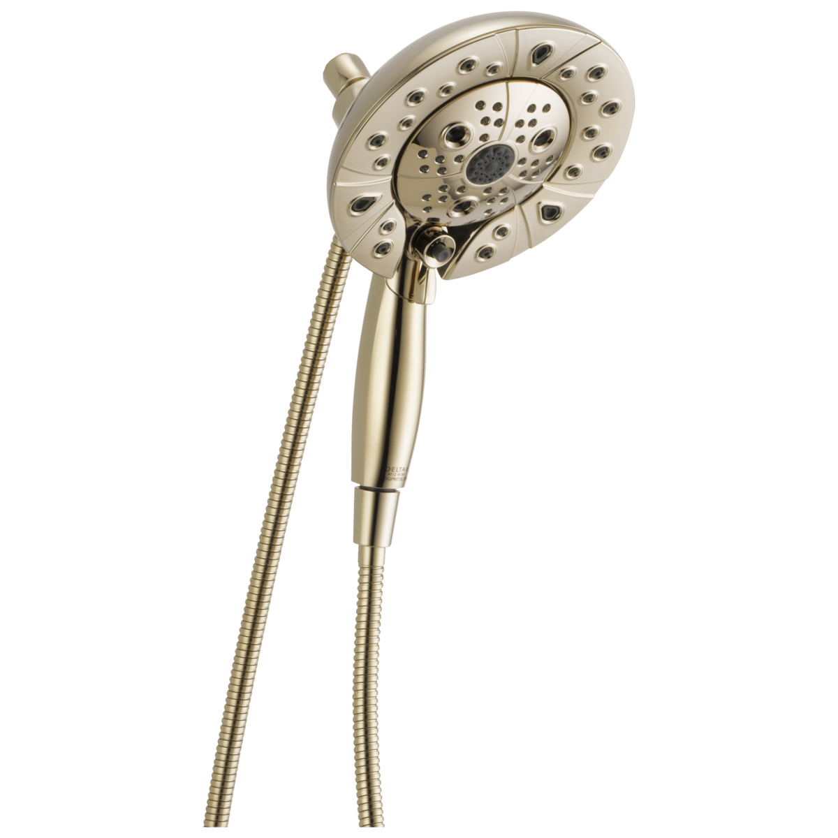 DELTA Universal Showering Components H2Okinetic In2ition 5-Setting Two-In-One Shower — Lumicoat® Polished Nickel