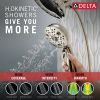 DELTA Universal Showering Components H2Okinetic In2ition 5-Setting Two-In-One Shower — Lumicoat® Polished Nickel