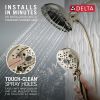 DELTA Universal Showering Components H2Okinetic In2ition 5-Setting Two-In-One Shower — Lumicoat® Polished Nickel