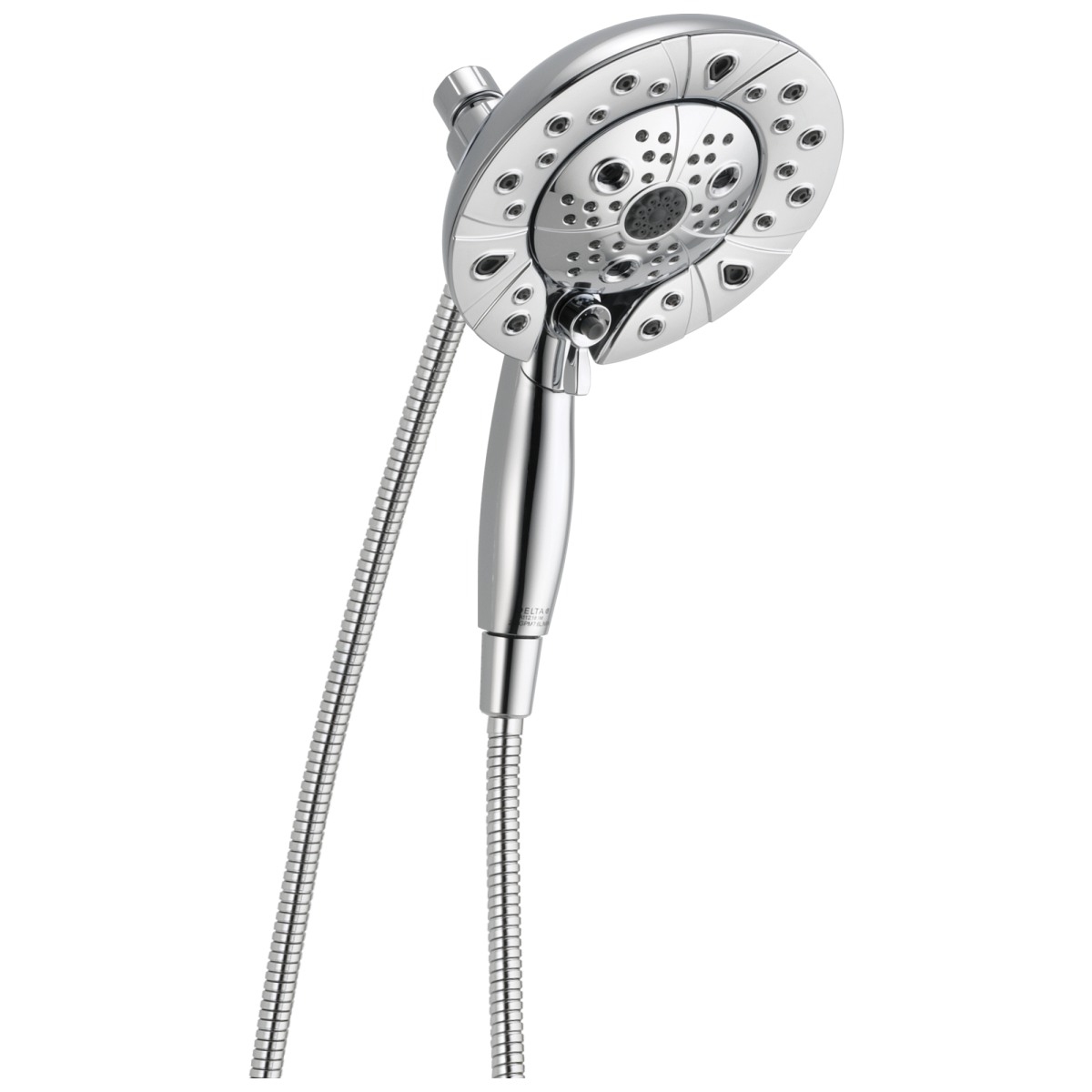 DELTA Universal Showering Components H2Okinetic In2ition 5-Setting Two-In-One Shower — Lumicoat® Chrome