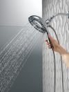 DELTA Universal Showering Components H2Okinetic In2ition 5-Setting Two-In-One Shower — Lumicoat® Chrome