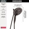 DELTA Universal Showering Components H2OKINETIC In2ition 5-Setting Two-in-One Shower — Venetian Bronze