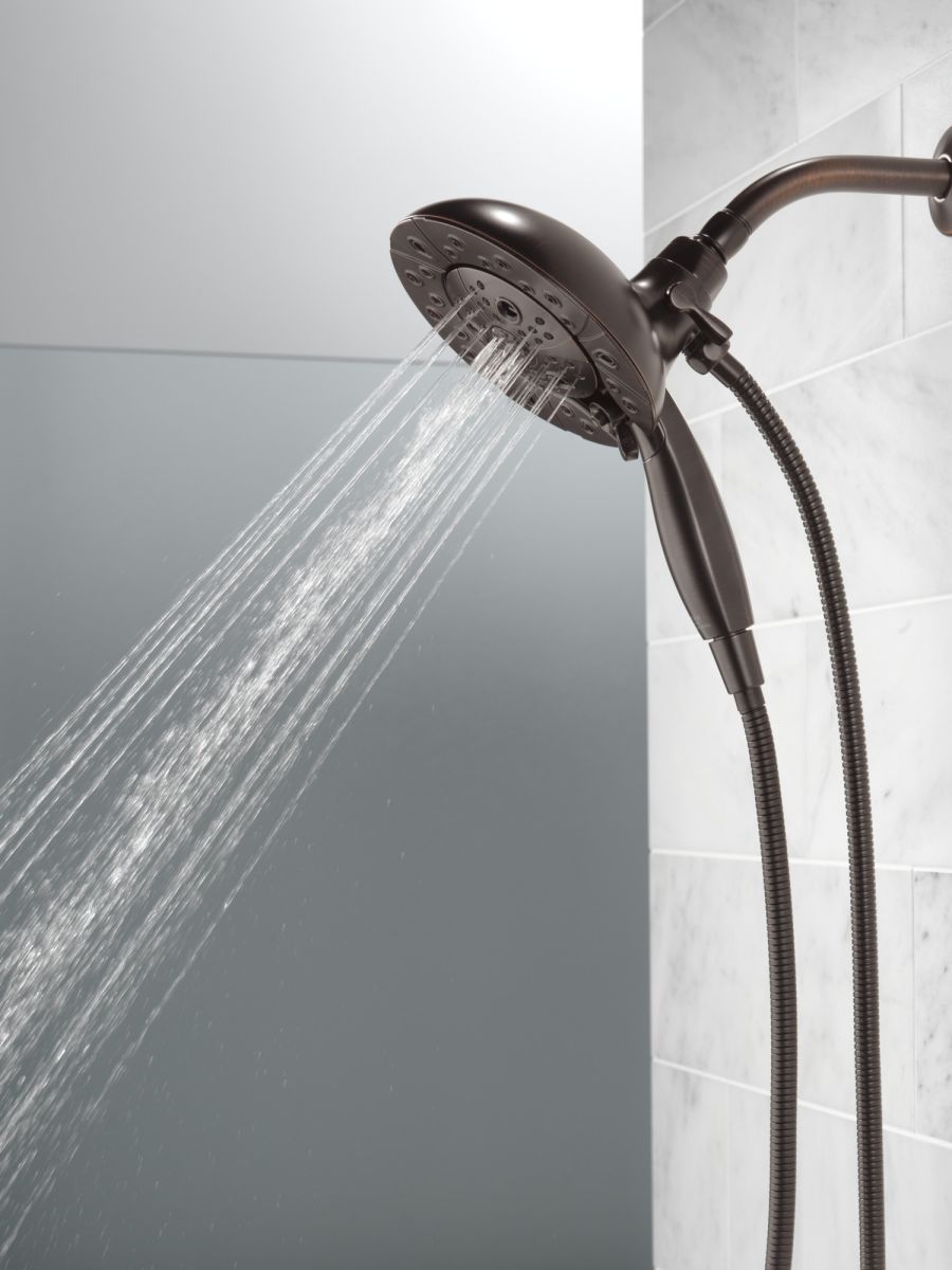 DELTA Universal Showering Components H2OKINETIC In2ition 5-Setting Two-in-One Shower — Venetian Bronze