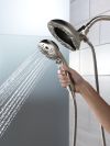 DELTA Universal Showering Components H2Okinetic In2ition 5-Setting Two-In-One Shower — Lumicoat® Stainless
