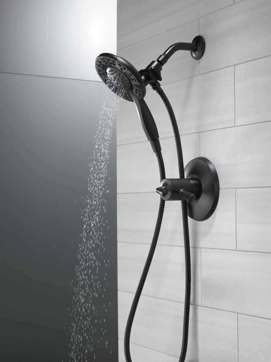DELTA Universal Showering Components In2ition HSSH 1.75 GPM 4-Setting — Matte Black