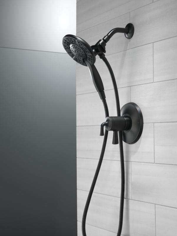 DELTA Universal Showering Components In2ition HSSH 1.75 GPM 4-Setting — Matte Black