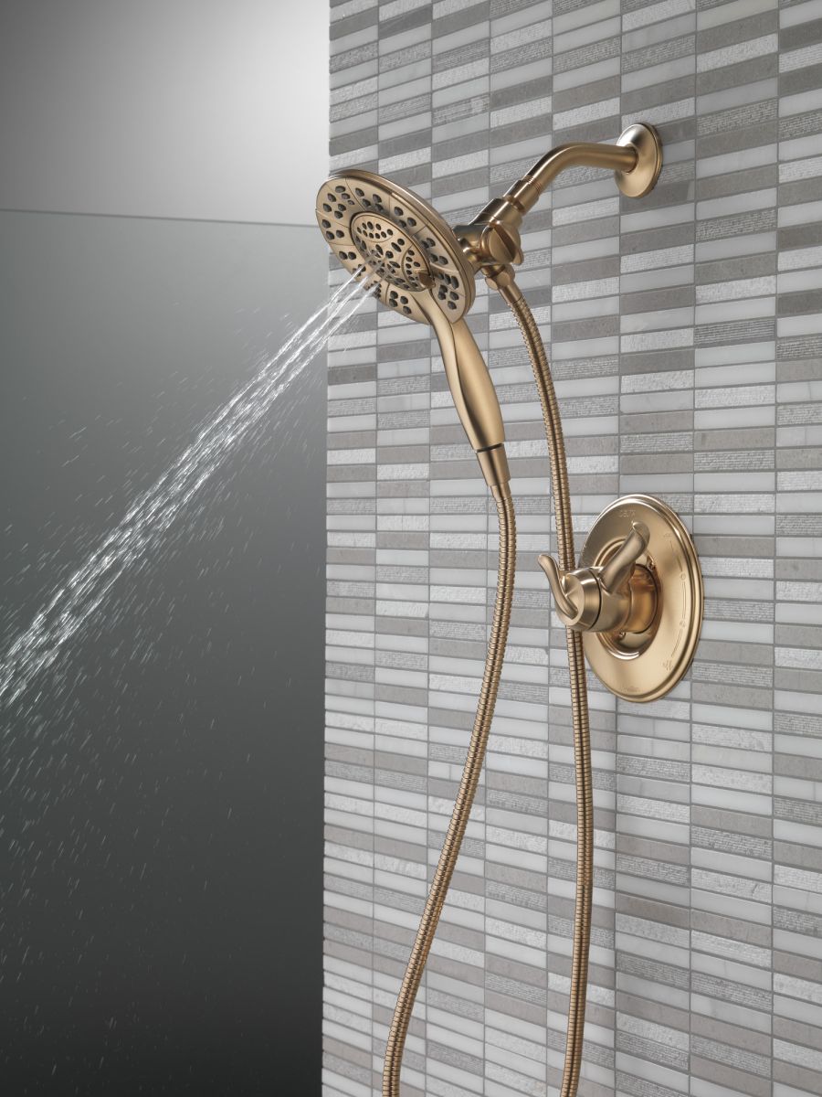 DELTA Universal Showering Components In2ition HSSH 1.75 GPM 4-Setting — Champagne Bronze
