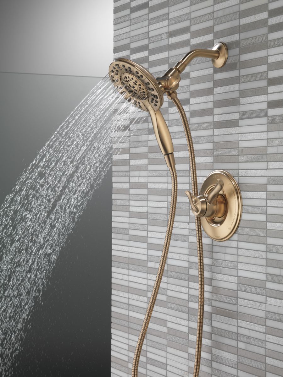 DELTA Universal Showering Components In2ition HSSH 1.75 GPM 4-Setting — Champagne Bronze