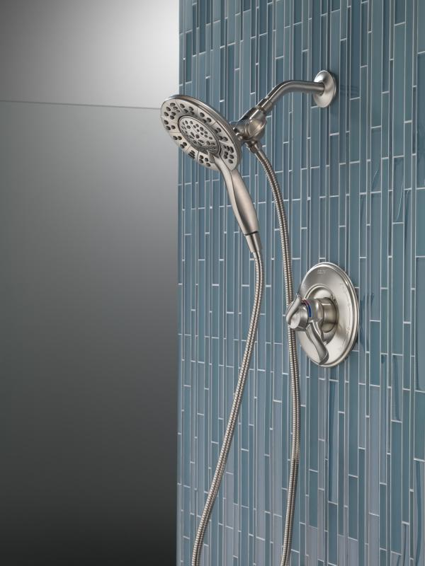 DELTA Universal Showering Components In2ition HSSH 1.75 GPM 4-Setting — Stainless