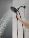 DELTA Universal Showering Components In2ition 5-Setting Two-in-One Shower — Matte Black