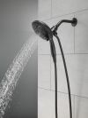 DELTA Universal Showering Components In2ition 5-Setting Two-in-One Shower — Matte Black
