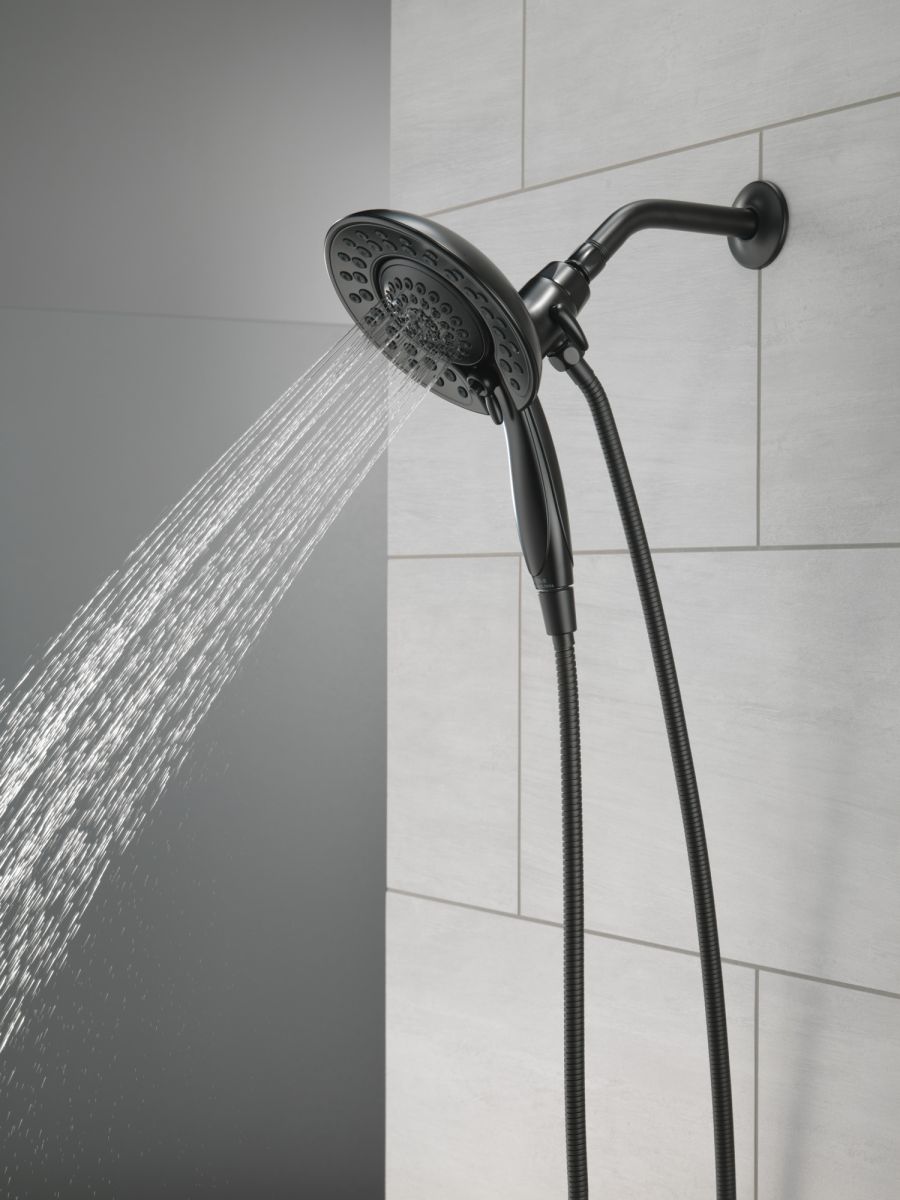 DELTA Universal Showering Components In2ition 5-Setting Two-in-One Shower — Matte Black
