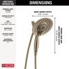 DELTA Universal Showering Components In2ition 5-Setting Two-In-One Shower — Lumicoat® Champagne Bronze