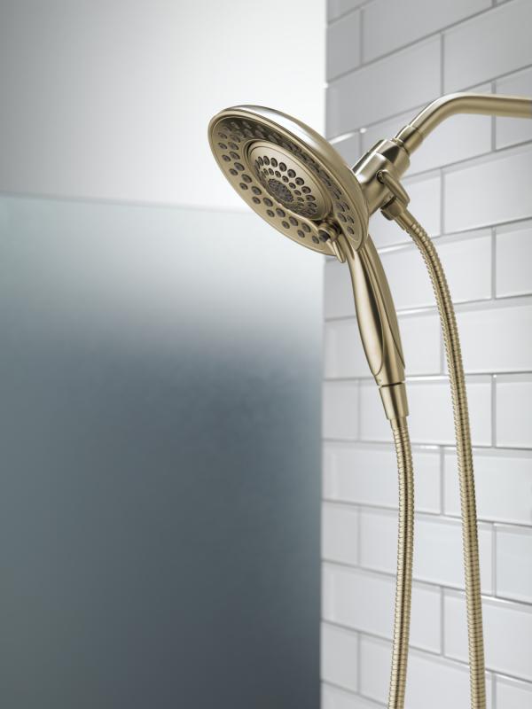 DELTA Universal Showering Components In2ition 5-Setting Two-In-One Shower — Lumicoat® Champagne Bronze