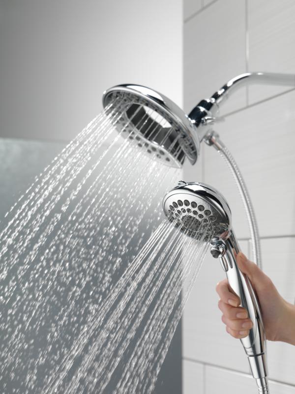 DELTA Universal Showering Components In2ition 5-Setting Two-In-One Shower — Lumicoat® Chrome