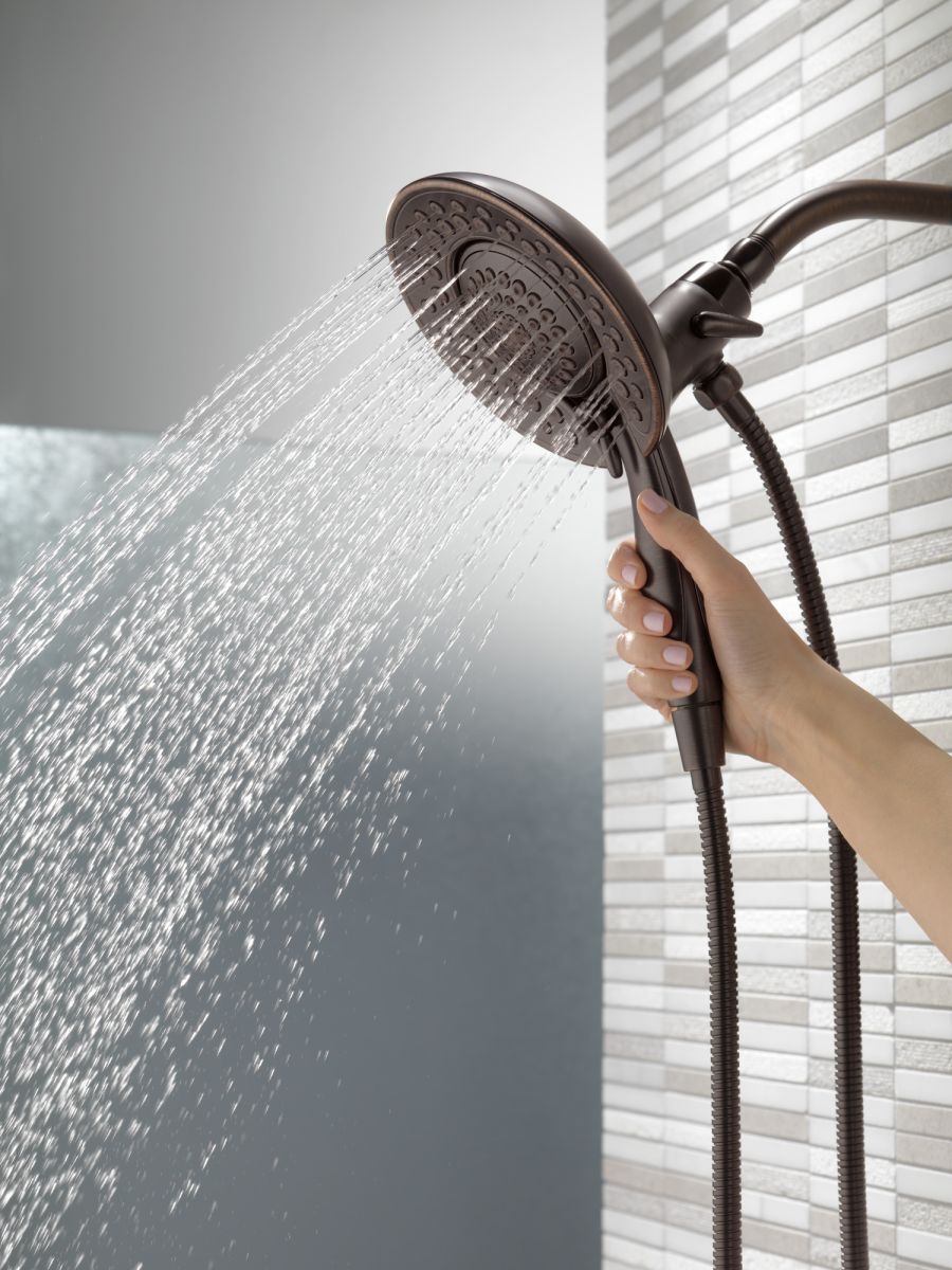 DELTA Universal Showering Components In2ition 5-Setting Two-in-One Shower — Venetian Bronze