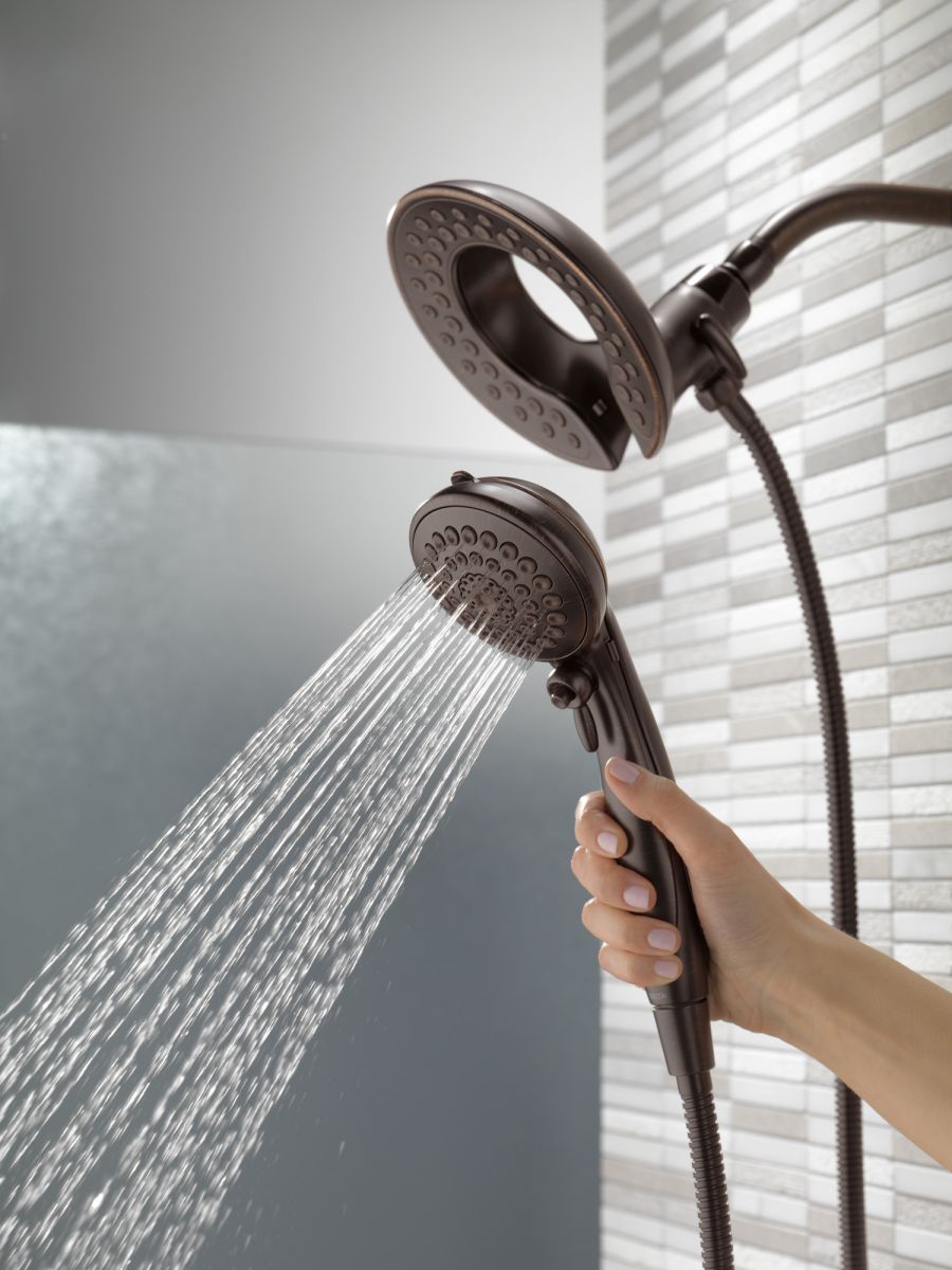 DELTA Universal Showering Components In2ition 5-Setting Two-in-One Shower — Venetian Bronze