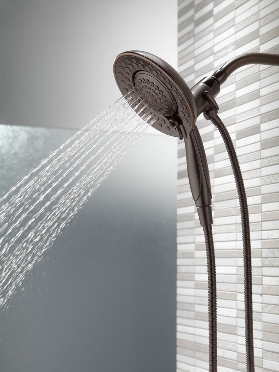 DELTA Universal Showering Components In2ition 5-Setting Two-in-One Shower — Venetian Bronze