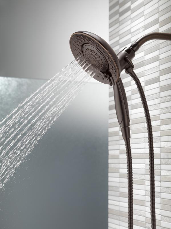 DELTA Universal Showering Components In2ition 5-Setting Two-in-One Shower — Venetian Bronze