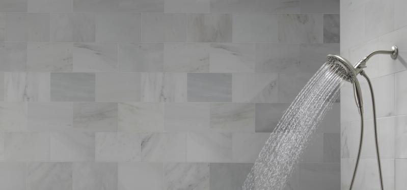 DELTA Universal Showering Components In2ition 5-Setting Two-in-One Shower — Stainless