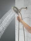 DELTA Universal Showering Components In2ition 5-Setting Two-In-One Shower — Lumicoat® Stainless