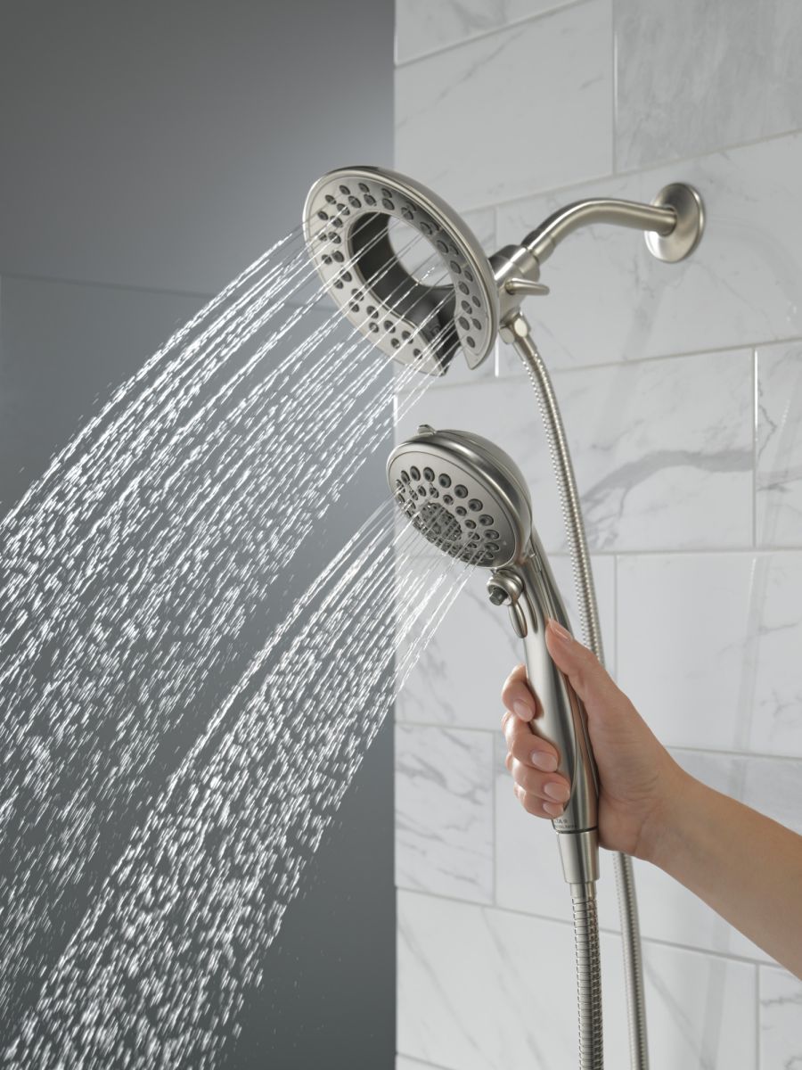 DELTA Universal Showering Components In2ition 5-Setting Two-In-One Shower — Lumicoat® Stainless