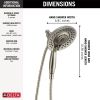 DELTA Universal Showering Components In2ition 5-Setting Two-In-One Shower — Lumicoat® Stainless