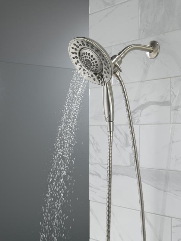 DELTA Universal Showering Components In2ition 5-Setting Two-In-One Shower — Lumicoat® Stainless