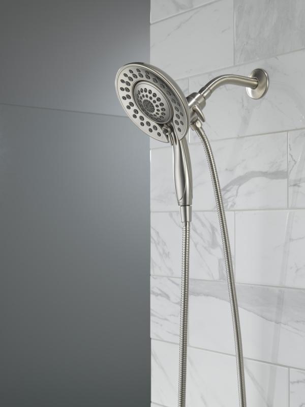 DELTA Universal Showering Components In2ition 5-Setting Two-In-One Shower — Lumicoat® Stainless